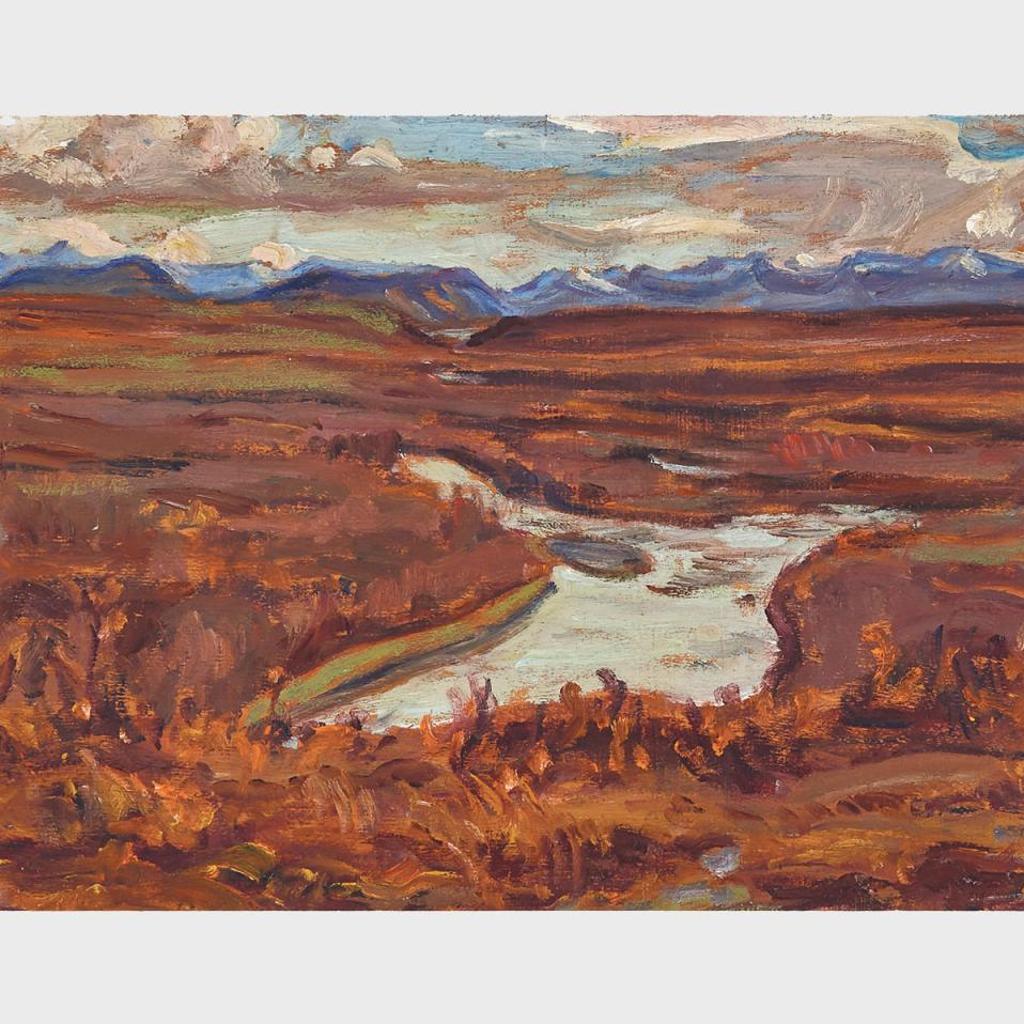Alexander Young (A. Y.) Jackson (1882-1974) - Blackstone River, Yukon, 1964