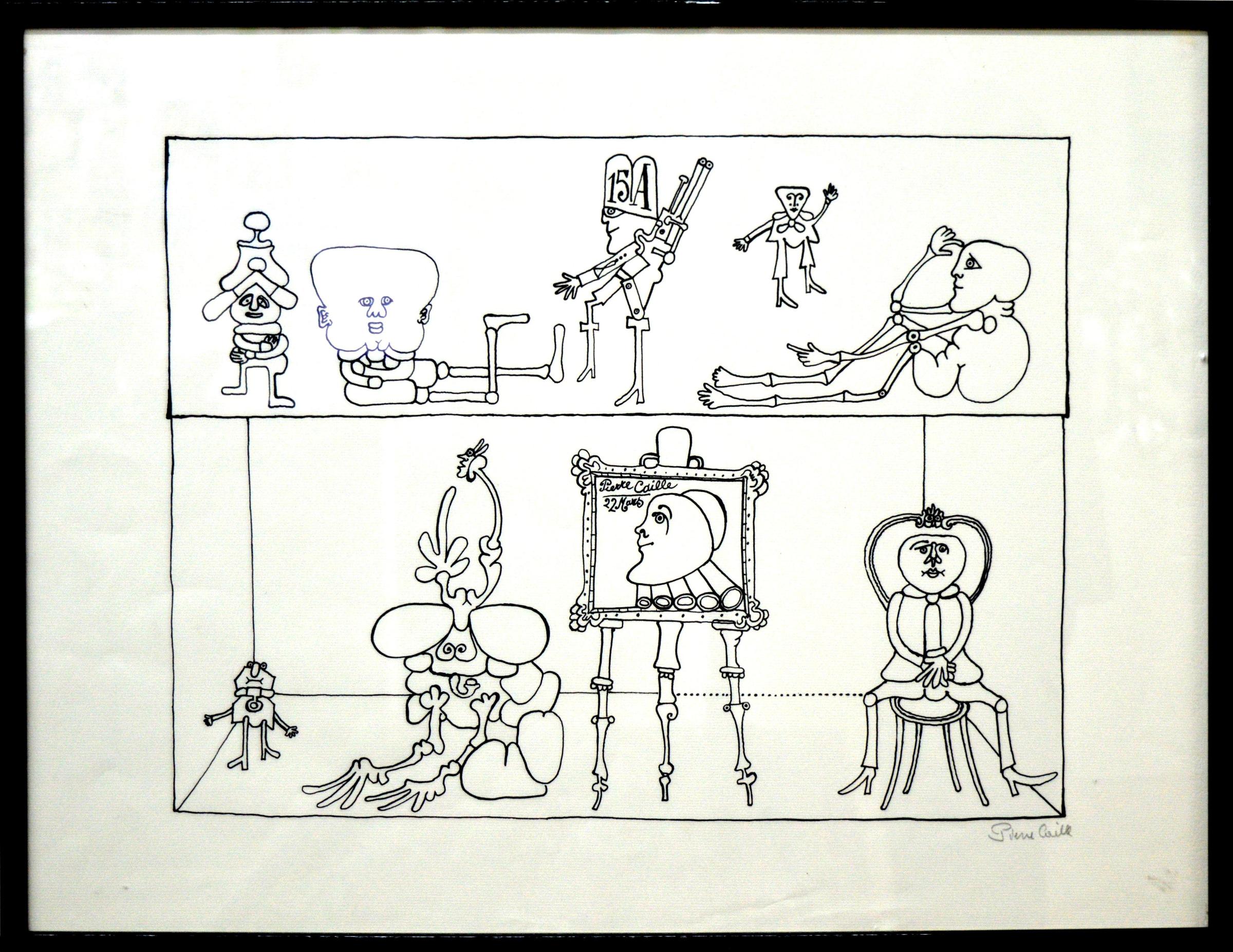 Pierre Caille (1911-1996) - dessin à l'encre
