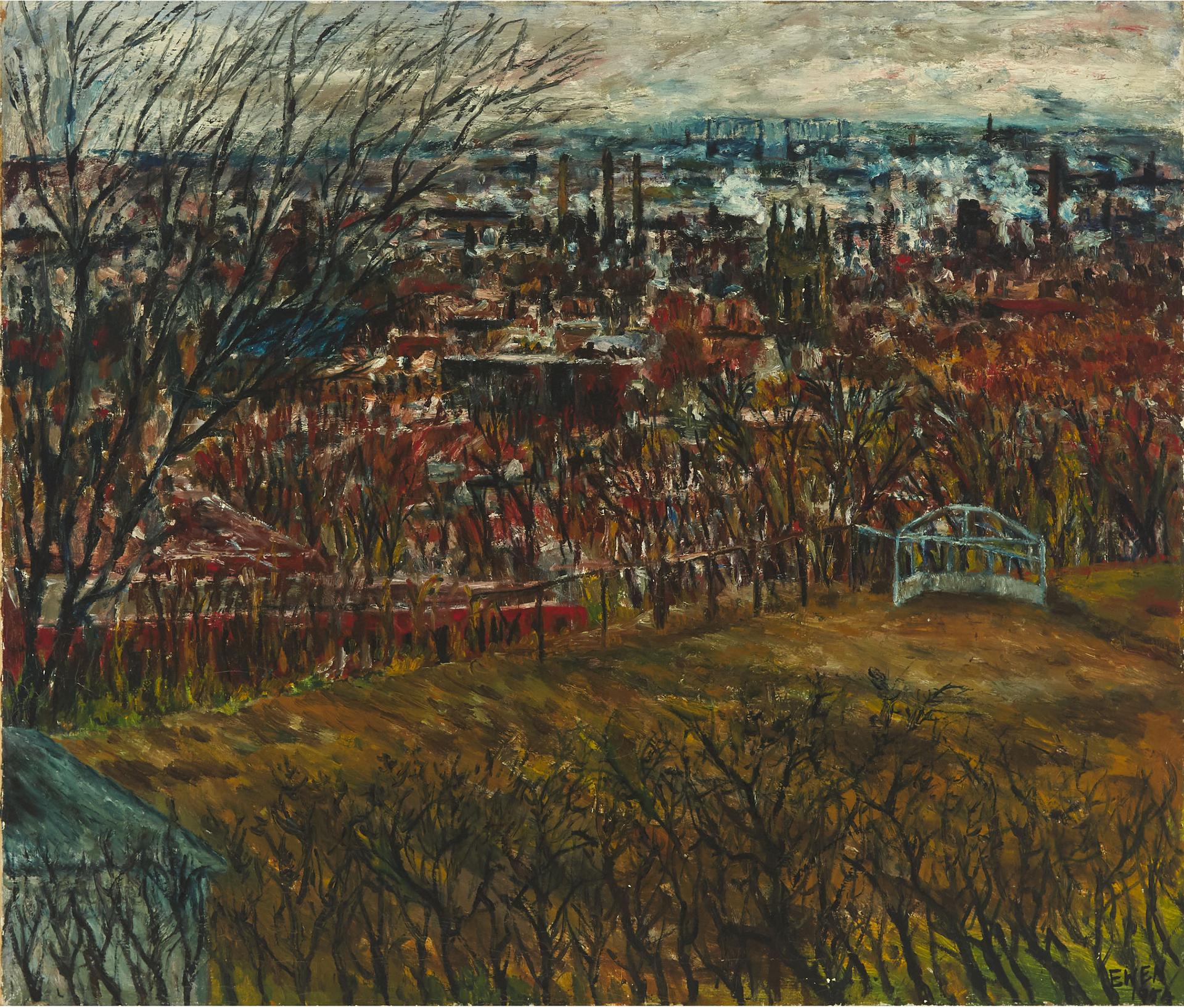 William Paterson Ewen (1925-2002) - Montreal From Priest's Farm, 1951