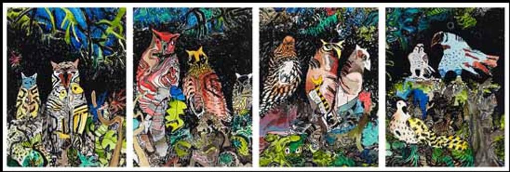 Jack Leaonard Shadbolt (1909-1998) - Owl Variations