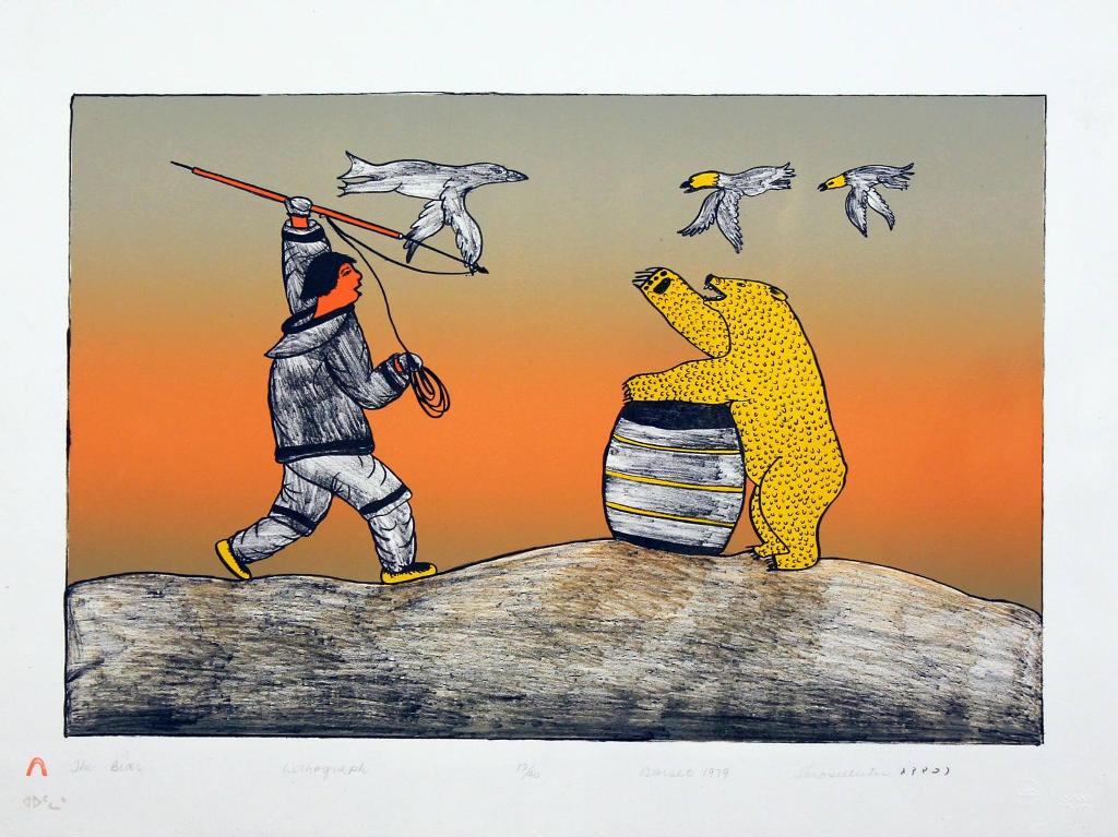 Sorosilutu (Soroseelutu) Ashoona (1941) - THE BEAR; 1979