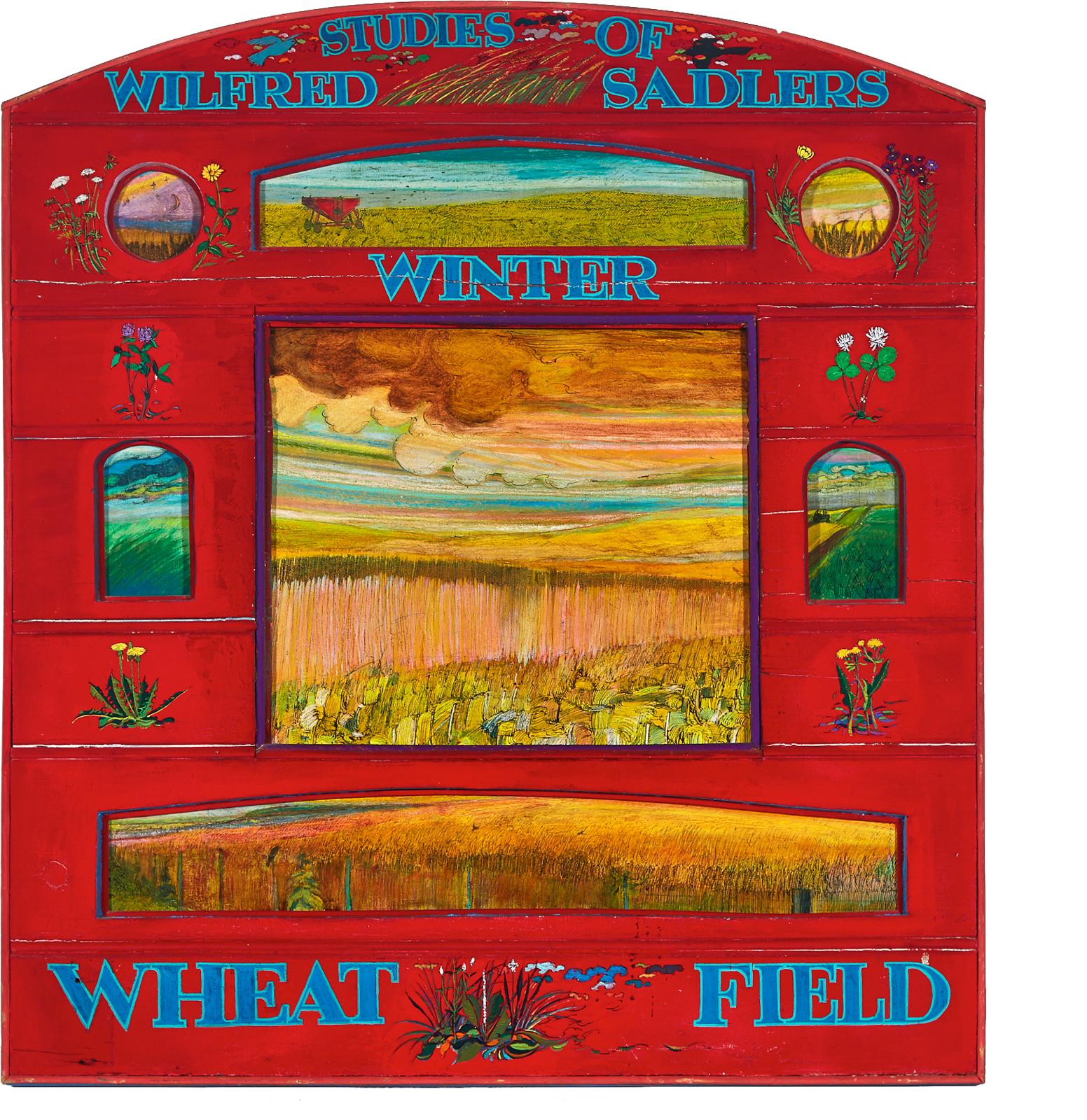 Alex (Alexander John) Wyse (1938) - Studies Of Wilfred Sadlers Winter Wheat Field