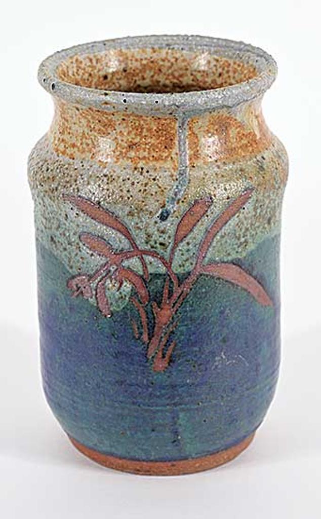 Lap Lam - Untitled - Blue Pot with Embossed Plant