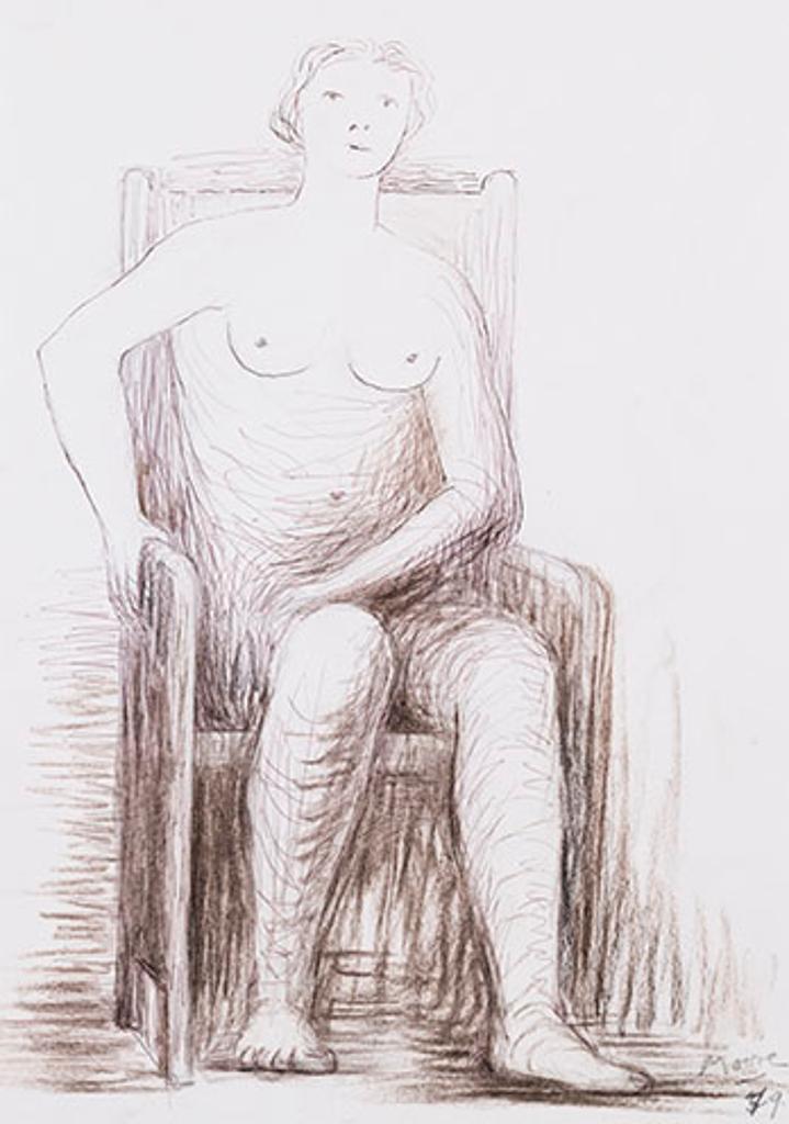 Henry Spencer Moore (1898-1986) - Seated Nude