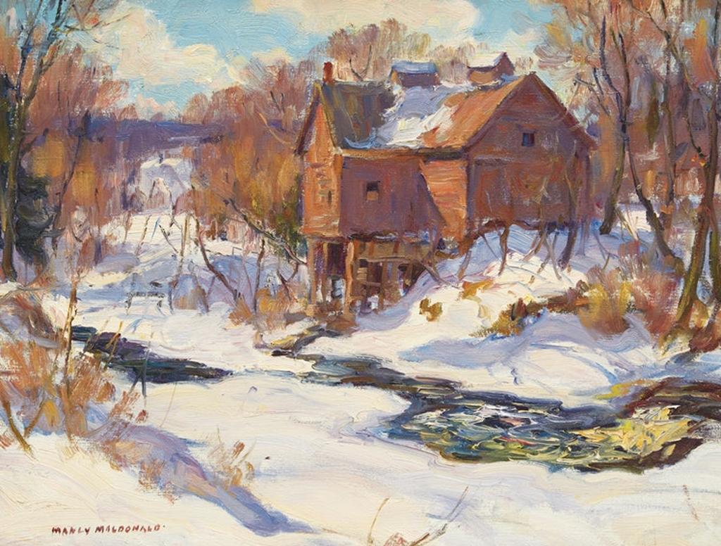 Manly Edward MacDonald (1889-1971) - Winter Mill Landscape