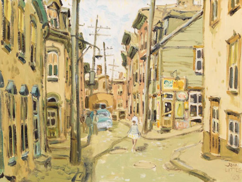 John Geoffrey Caruthers Little (1928-1984) - Rue la Tourelle at Ste. Marie, Quebec