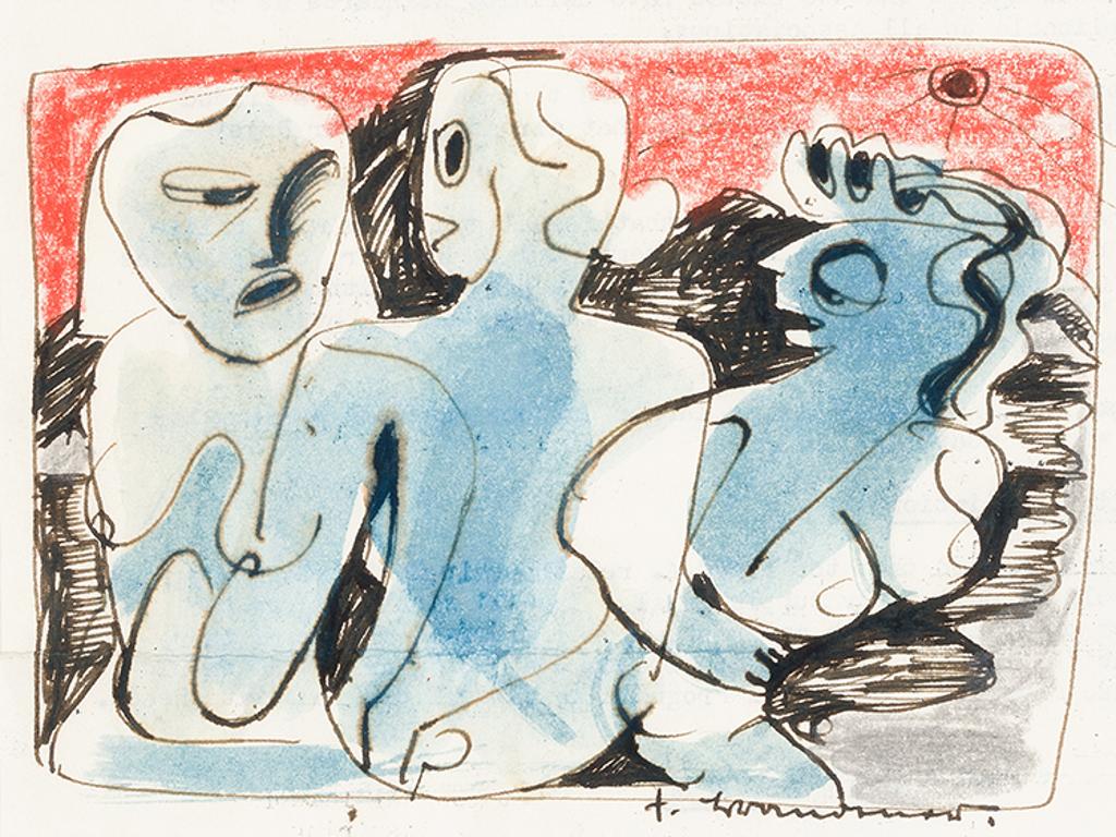 Fritz Brandtner (1896-1969) - Three Nude Figures