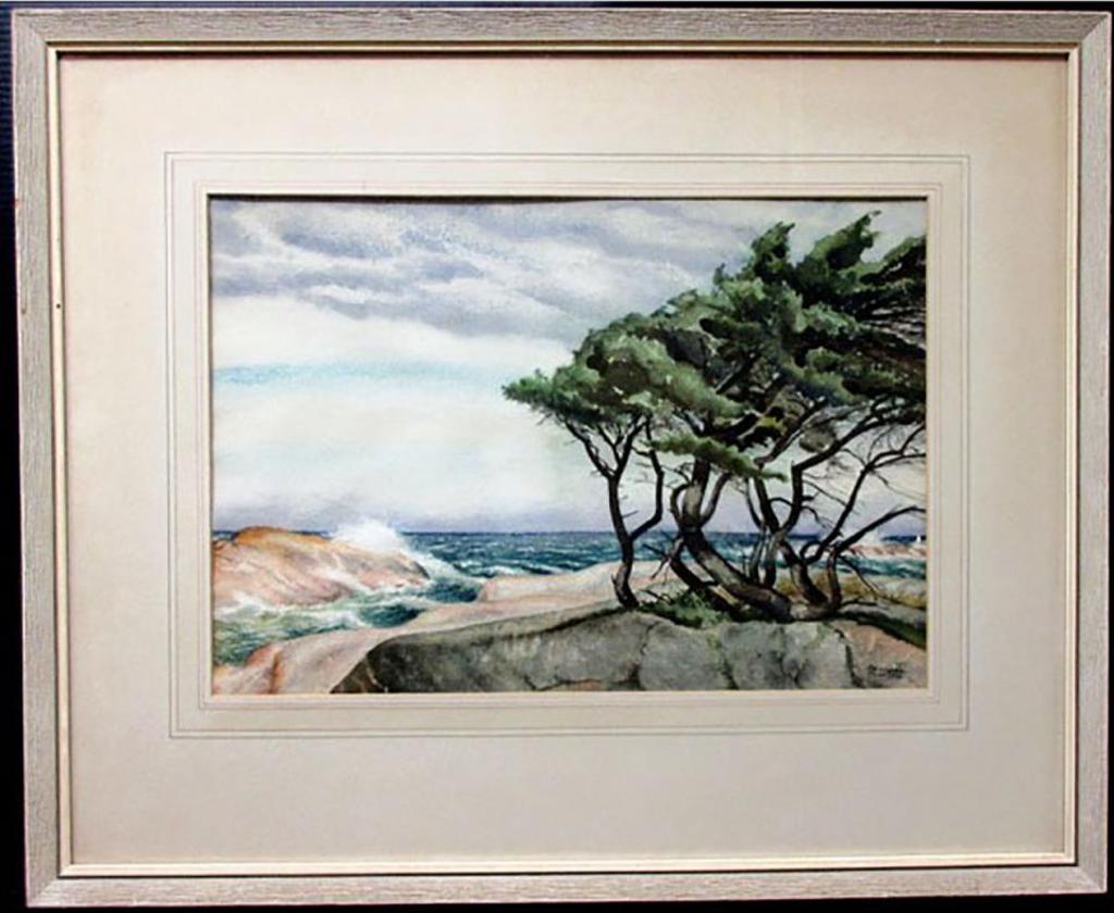 Kenneth Walton With (1906-1992) - Untitled (Windswept Trees)