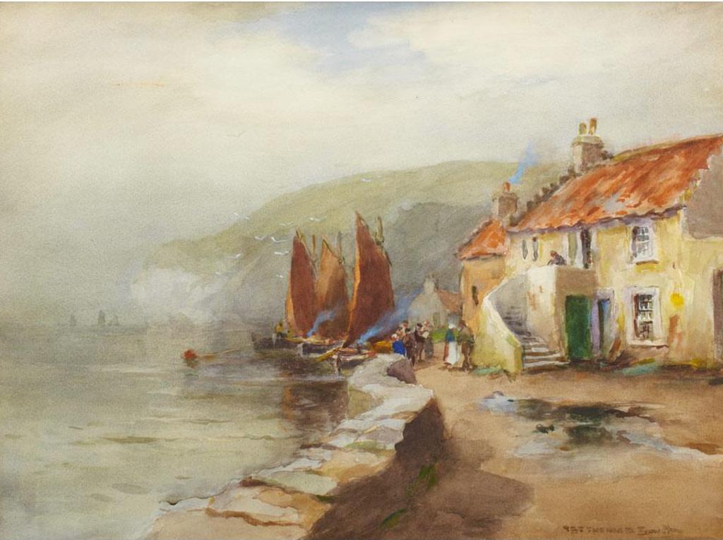 William St. Thomas Smith (1862-1947) - Coastal Village Scene