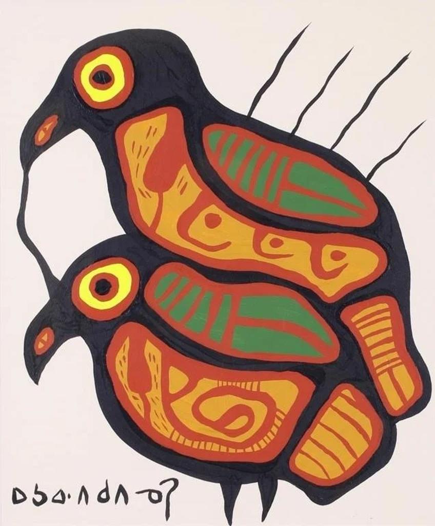 Norval H. Morrisseau (1931-2007) - Two Birds