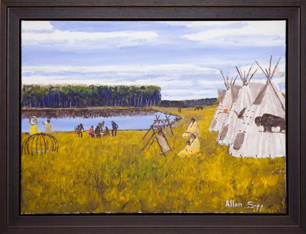 Allen Fredrick Sapp (1929-2015) - Untitled - Powwow Late Summer