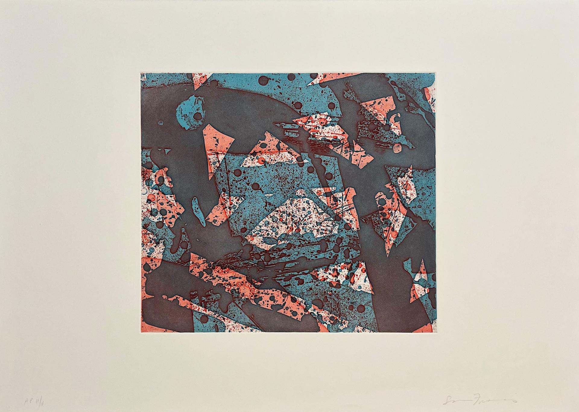 Sam Francis (1923-1994) - SALMON, 1973 [L. I.9; SFE-4A]