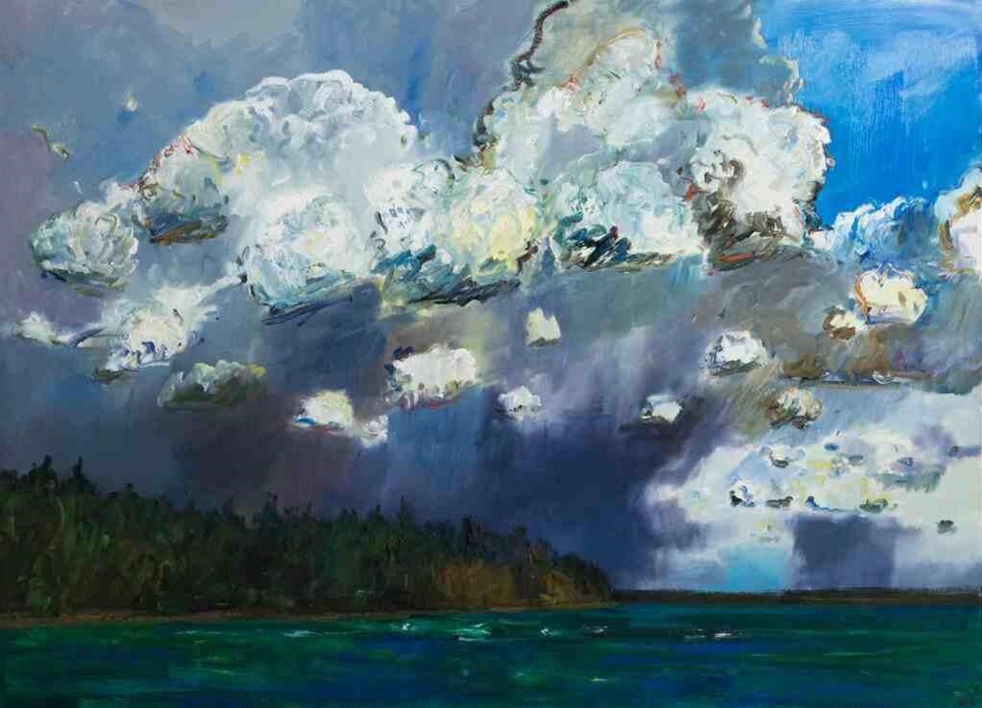 Greg Hardy (1950) - Storm Over White Swan, 1992