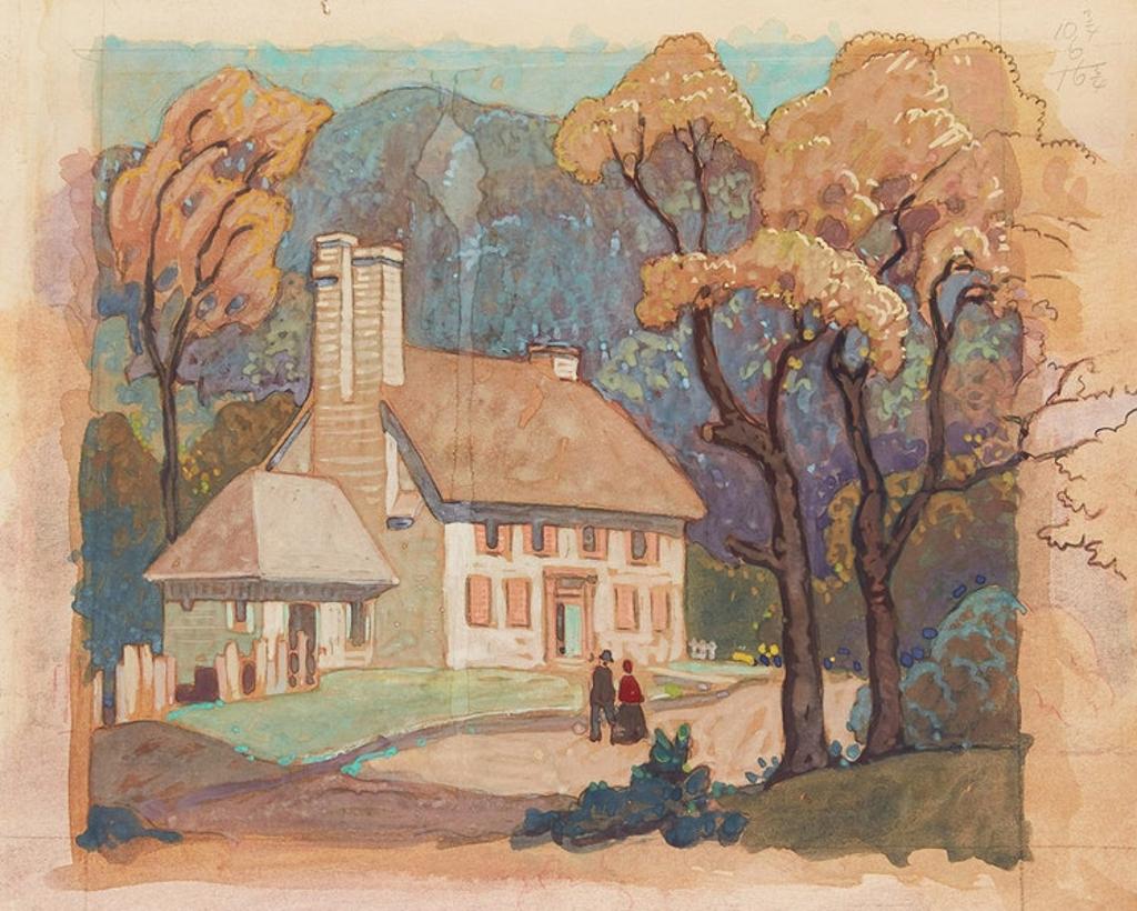 Stanley Francis Turner (1883-1953) - Sillery (Jesuit House); Château Richer, Quebec; English Church from City Hall