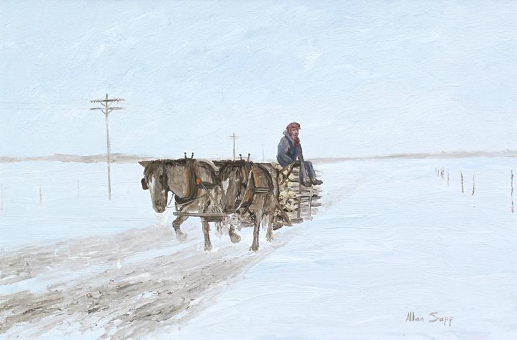 Allen Fredrick Sapp (1929-2015) - Hauling Wood To Town; 1974