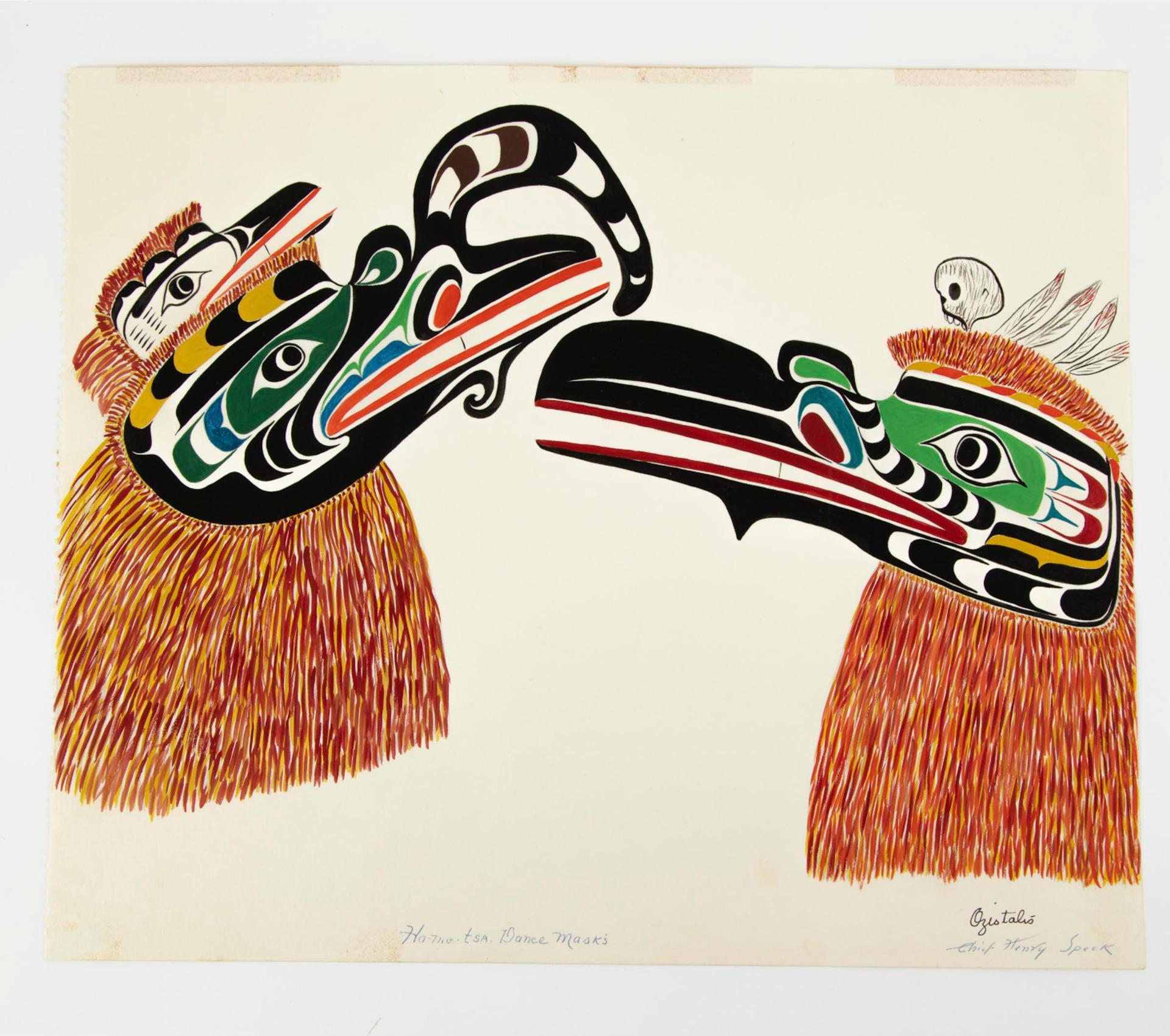 Chief Henry Speck (1908-1971) - Ha-Mo-Tsa Dance Masks