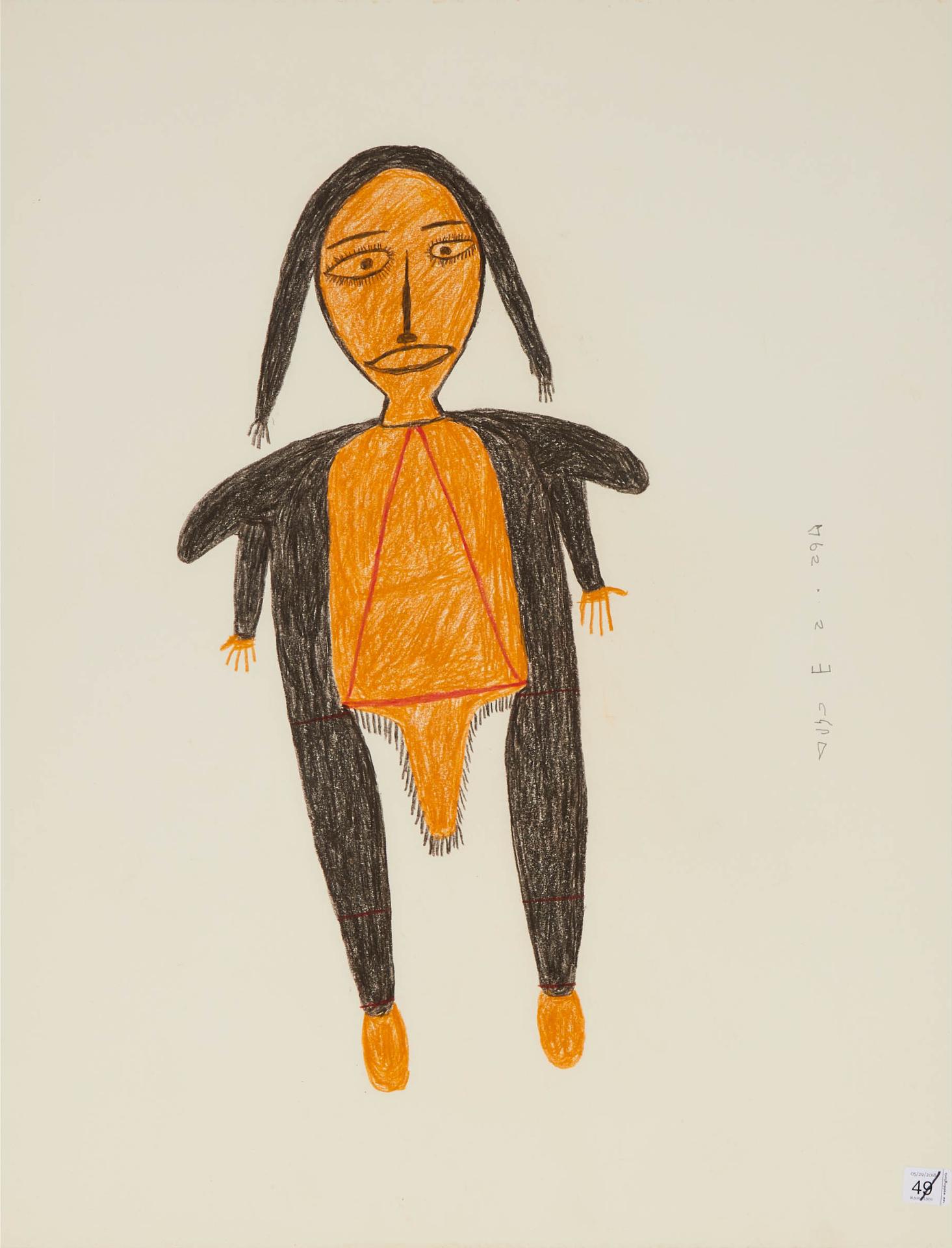 Luke H.Amitnaaq Anguhadluq (1895-1982) - WOMAN, 1972
