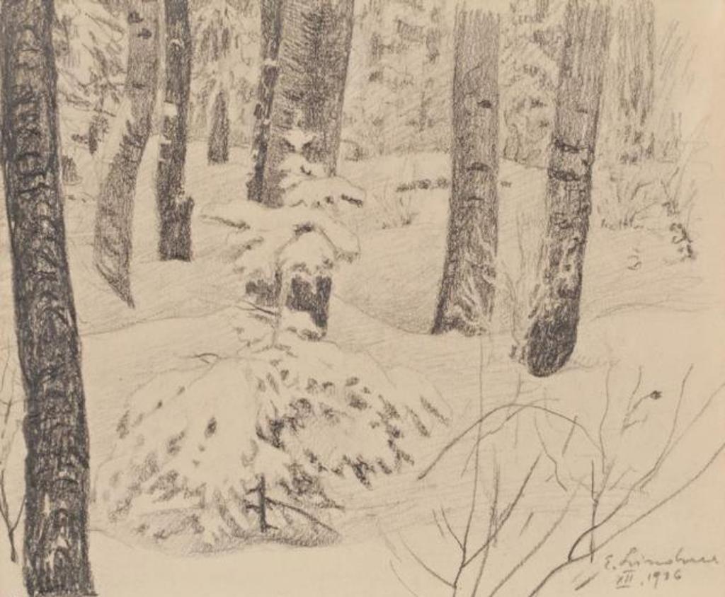 Ernest Friedrich Lindner (1897-1988) - Winter in the Forest