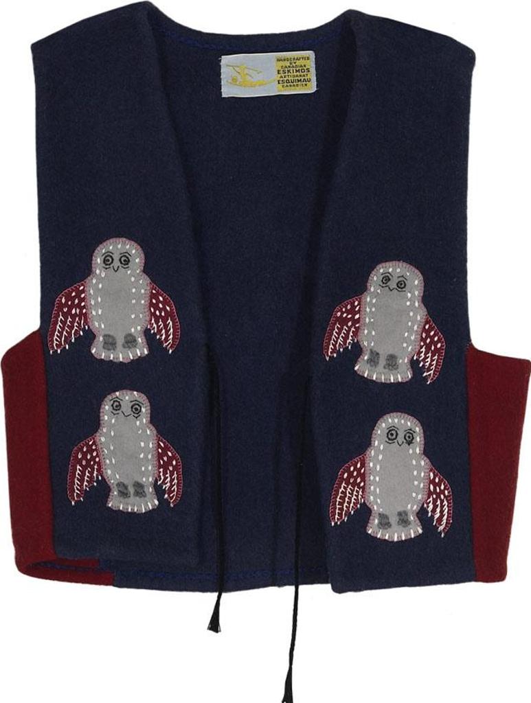 Martha Hiqiniq (1934) - Child’S Vest With Appliqued Owls