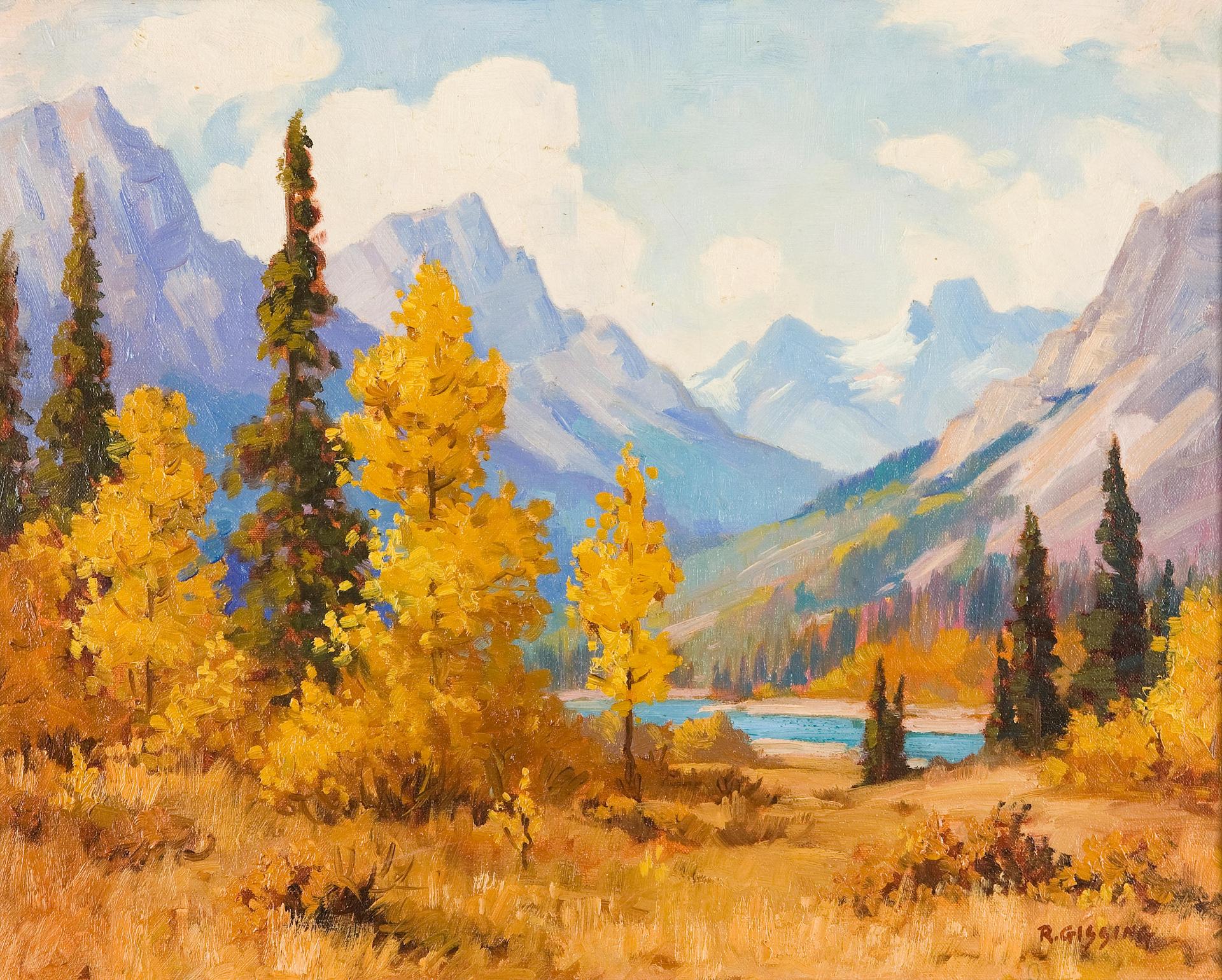 Roland Gissing (1895-1967) - Autumn near Banff