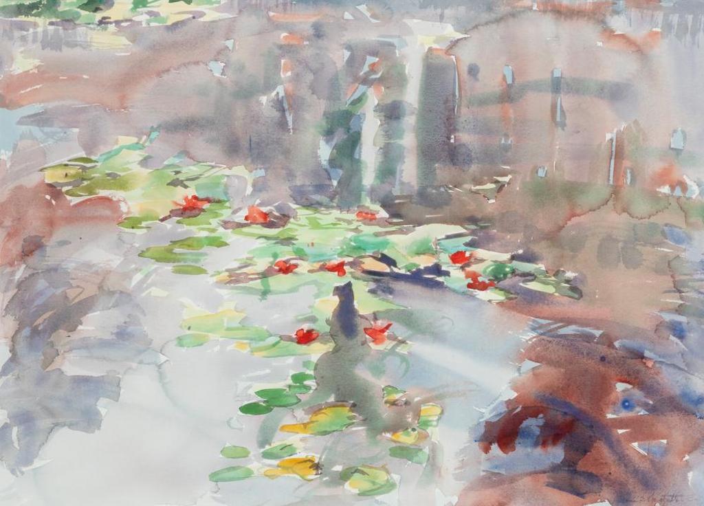 Anne Meggitt (1930-2020) - Suzhou Waterlilies