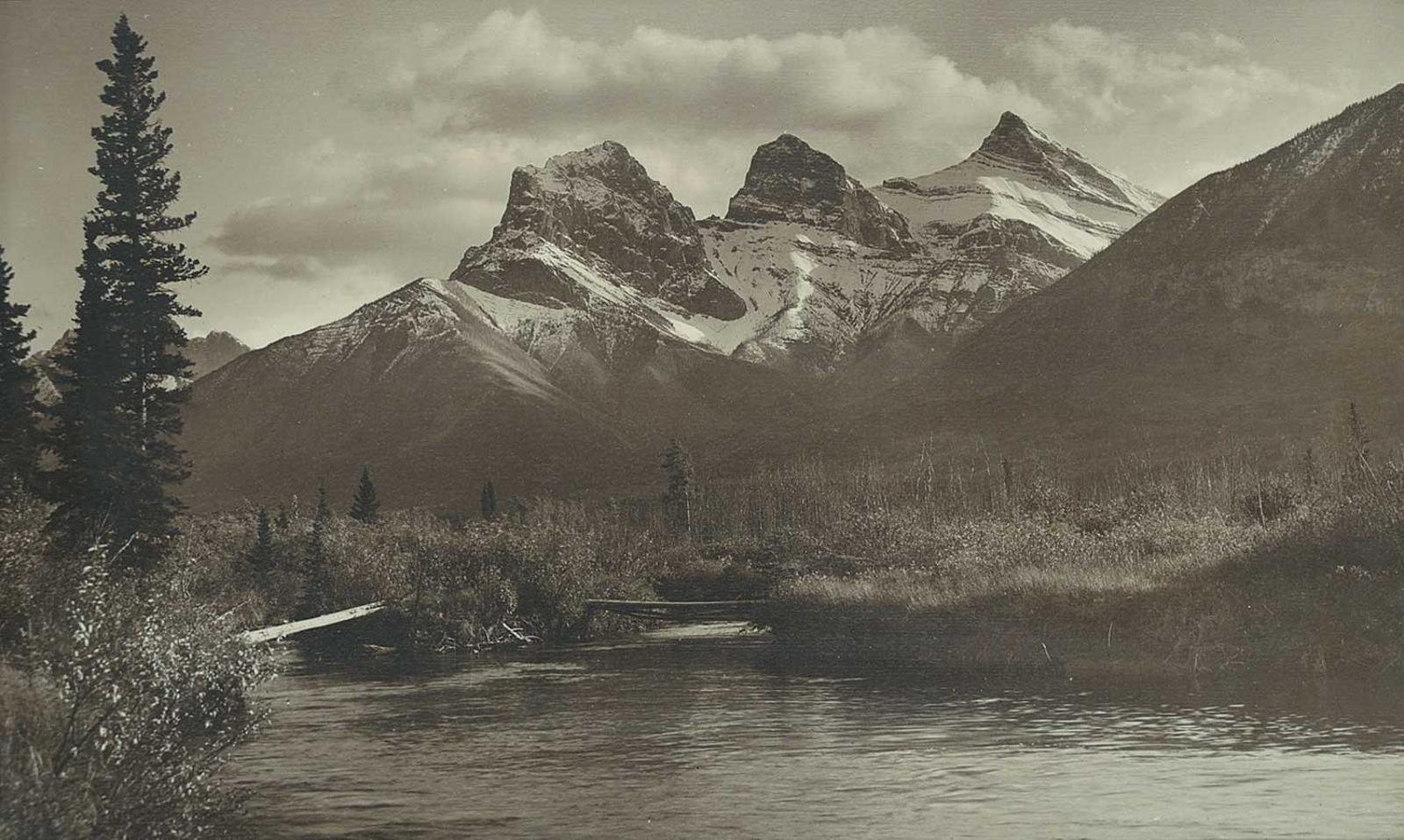 Byron Harmon - Untitled - The Three Sisters, Canmore