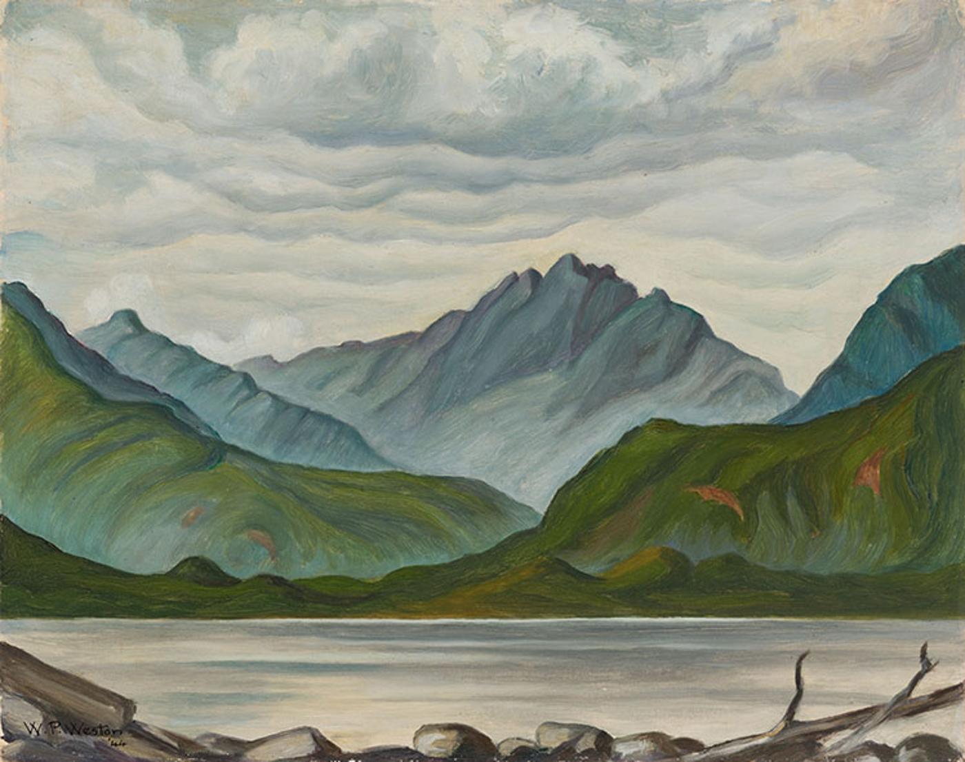 William Percival (W.P.) Weston (1879-1967) - Slocan Lake - After Rain