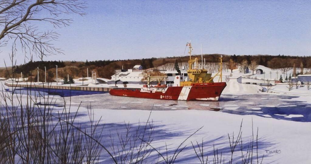 Tom Ward (1959) - Ccgs Terry Fox, At Dock In Lehavre Ns