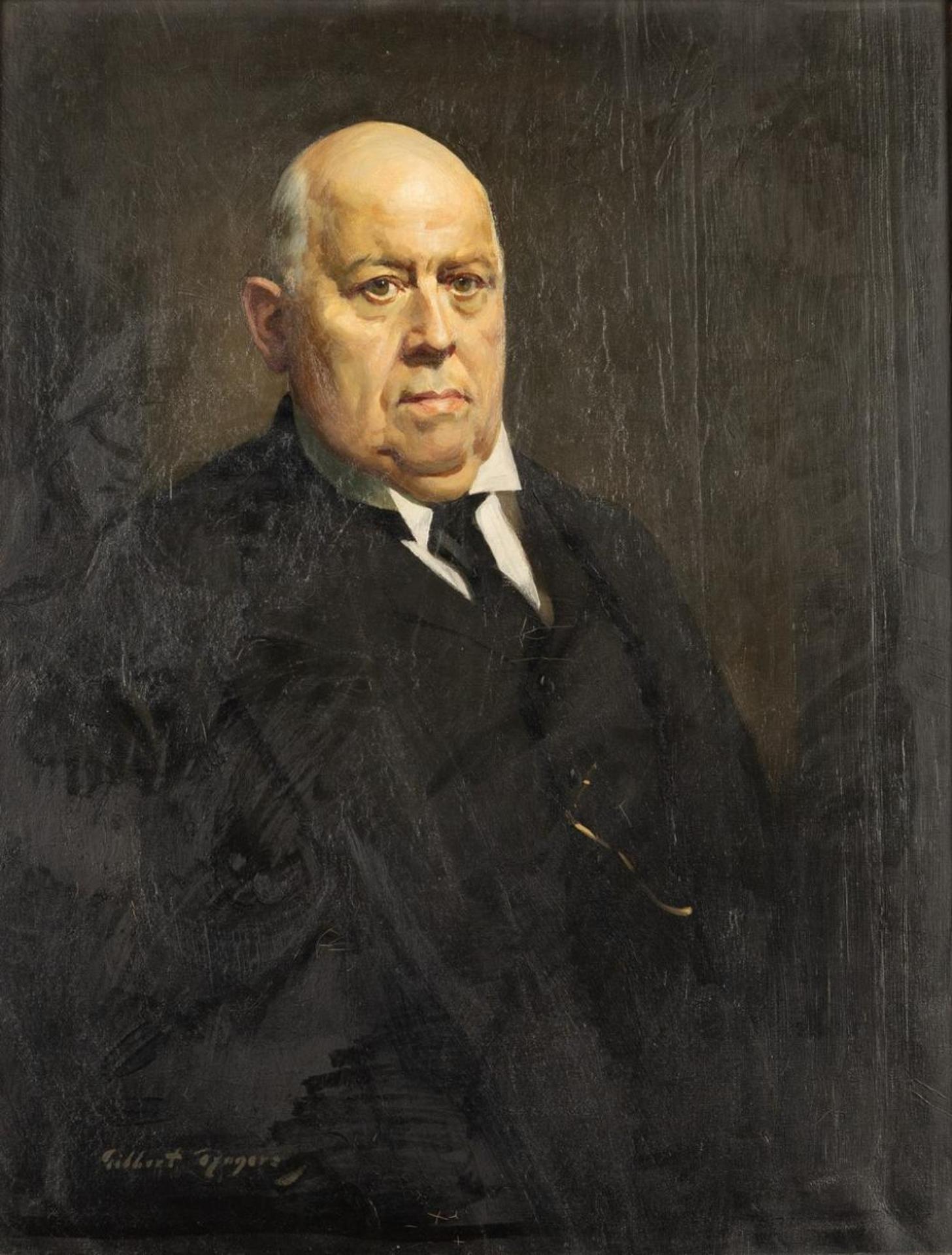 Gilbert Rogers (1881-1956) - Portrait of the mayor of Lancashire