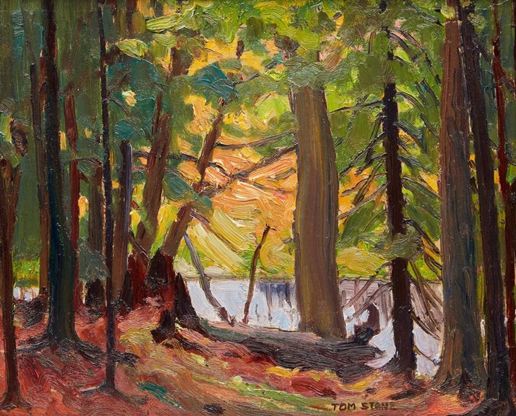 Thomas Albert Stone (1897-1978) - Woods and Lake; Study for “Woods and Lake”