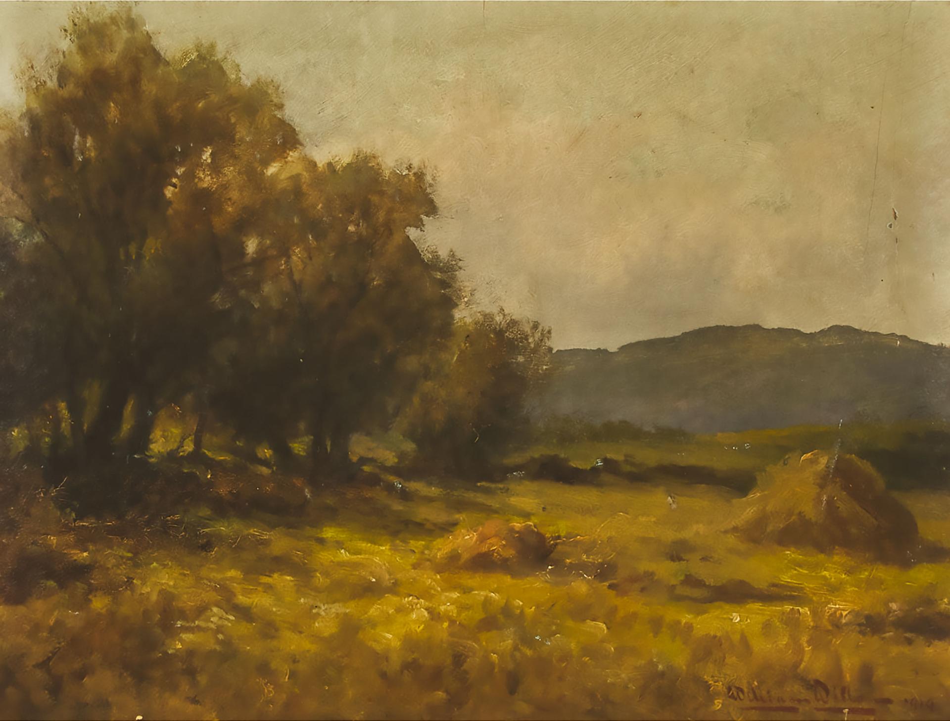 William Wills - Haystacks In Field, 1919