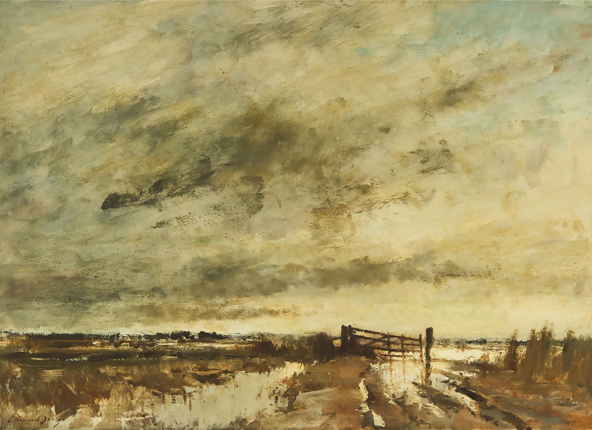 Edward Brian Seago (1910-1974) - Winter Flooding, Ludham Marshes