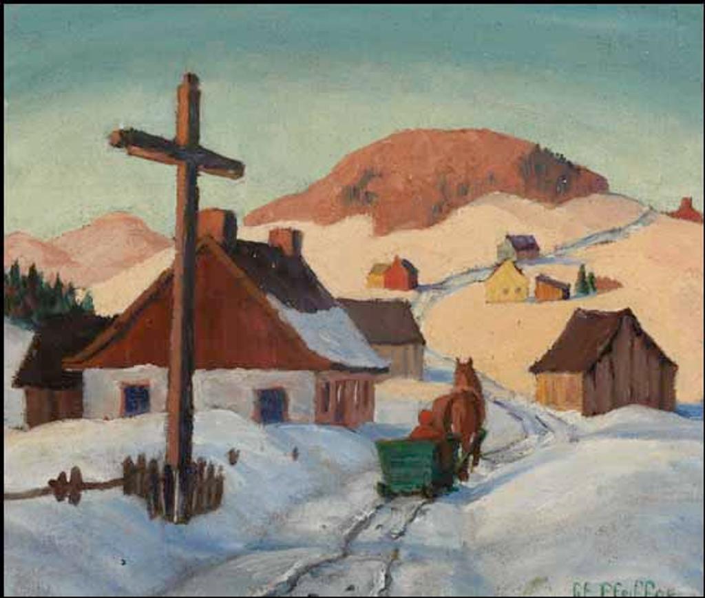 Gordon Edward Pfeiffer (1899-1983) - Quebec Village in Winter