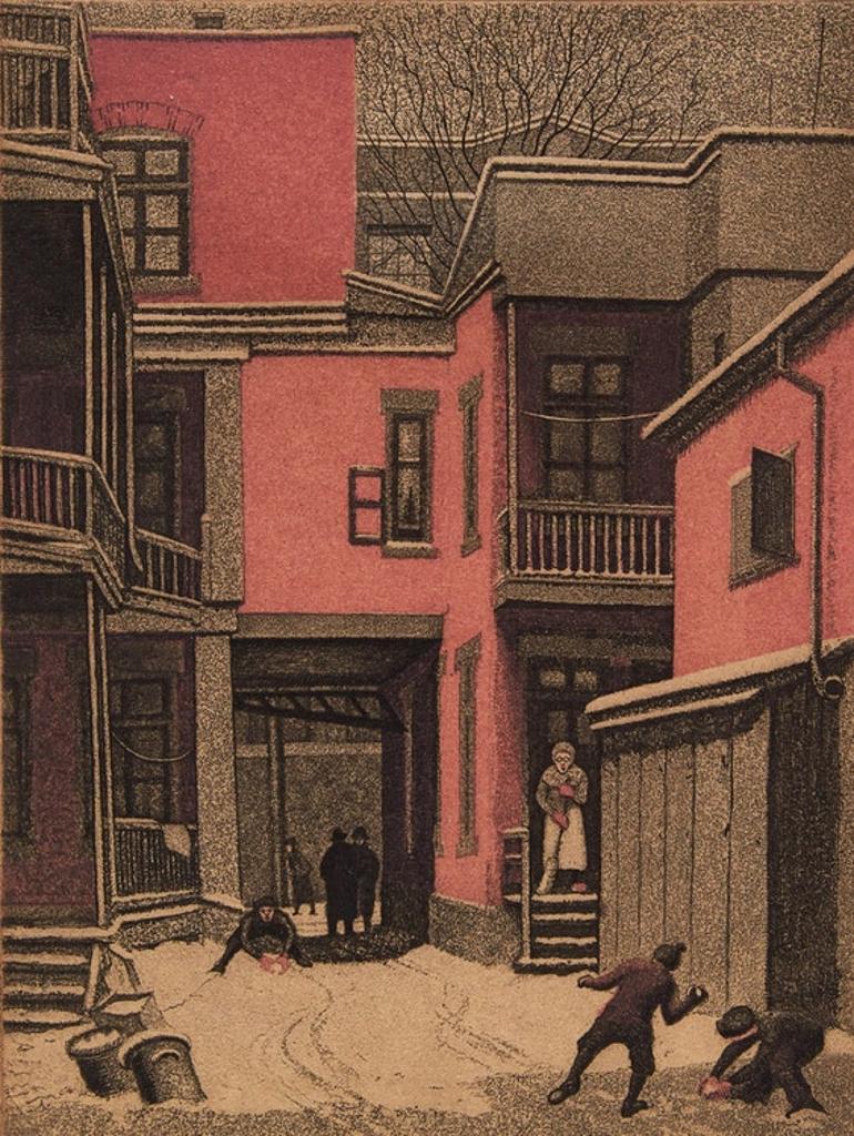 Frederick Bourchier Taylor (1906-1987) - Courtyard Off St. Lawrence Blvd.