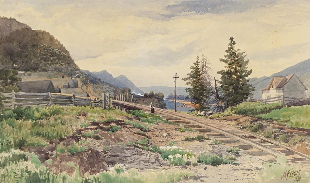 John Arthur Fraser (1838-1898) - Activity by the Rail Line