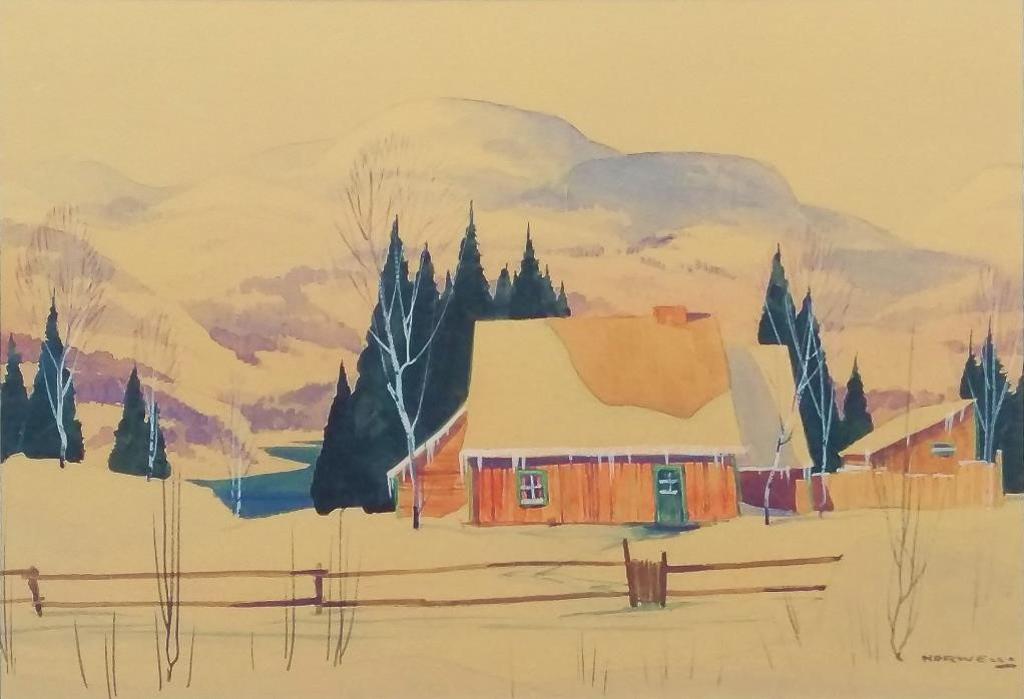 Graham Norble Norwell (1901-1967) - Mountainside Cabin