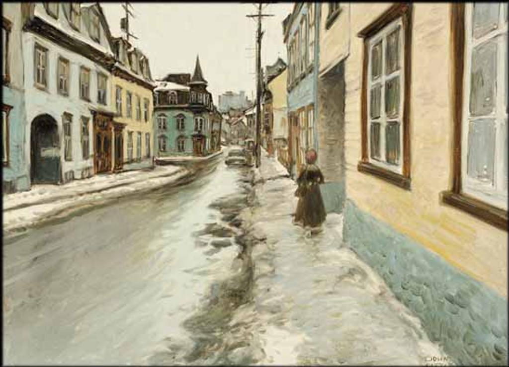 John Geoffrey Caruthers Little (1928-1984) - Rue St-Vallier, Looking to Place Lépine, Québec