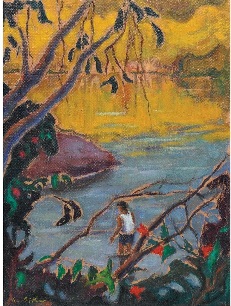 Antoine Bittar (1957) - Golden Lagoon, Costa Rica, 1994