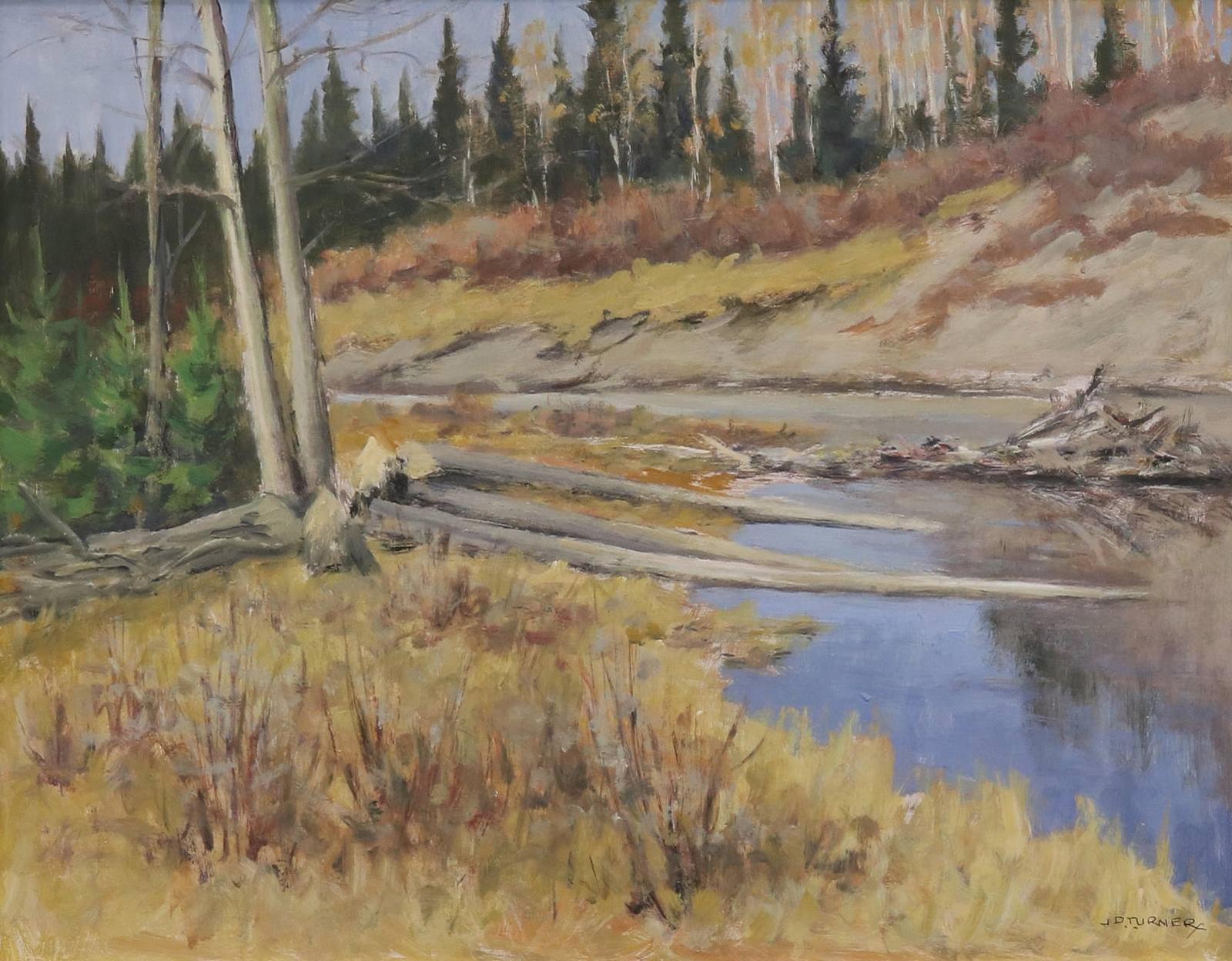 John Davenall Turner (1900-1980) - Beaver Cuttings (Jumping Pound Creek)