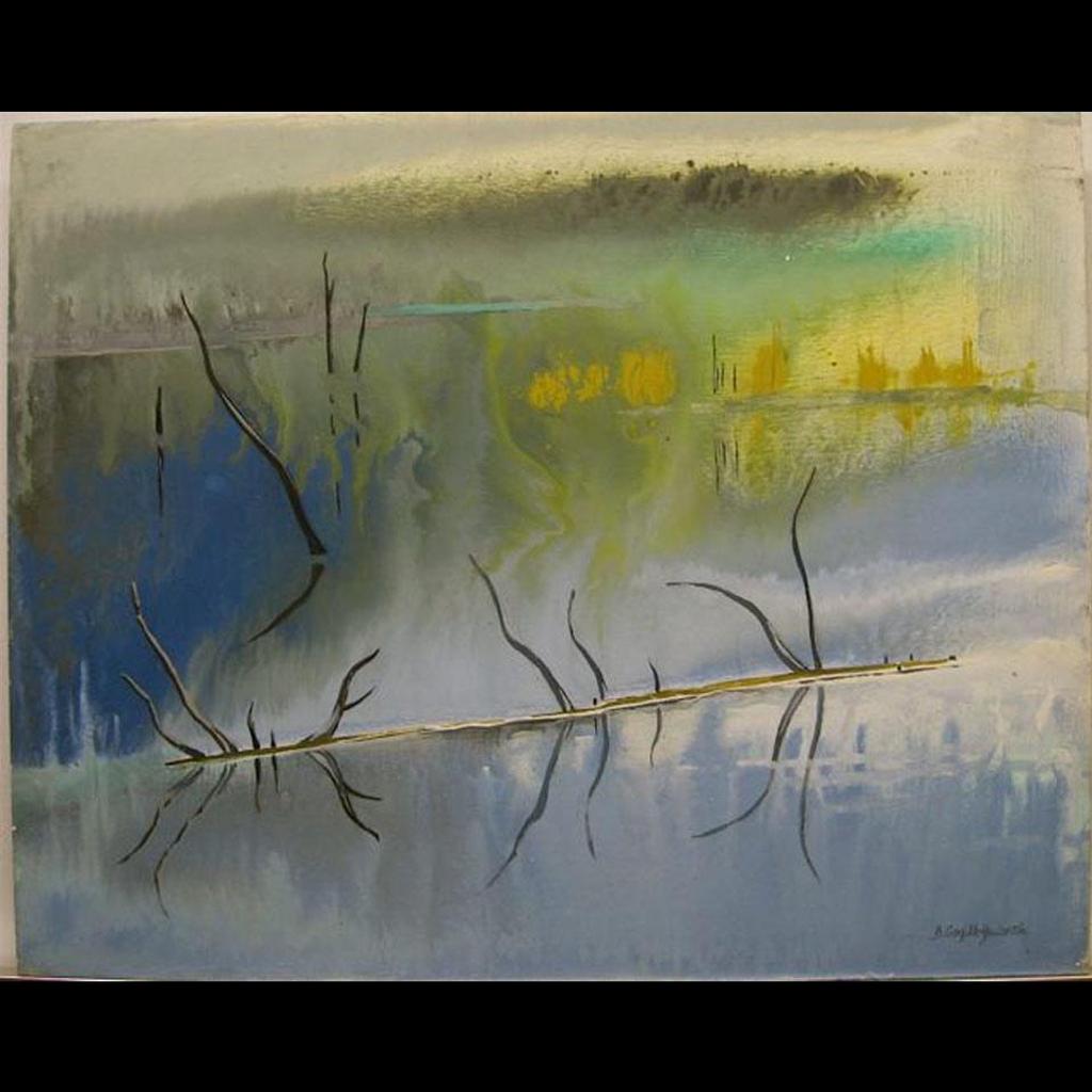 Bobs (Zema Barbara) Cogill Haworth (1900-1988) - Solitude; Winter Spruces - Blue