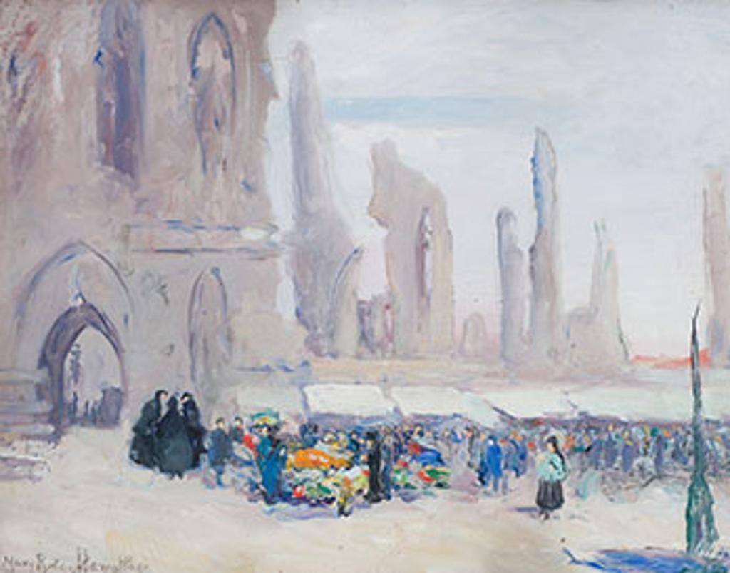 Mary Ritter Hamilton (1873-1954) - The Market Among the Ruins of Ypres