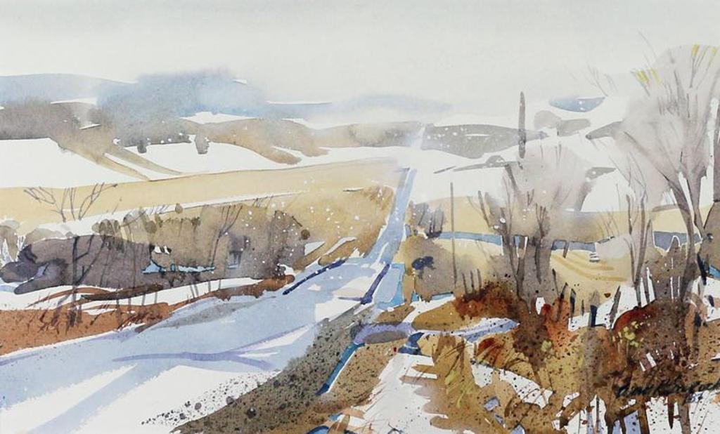 Brent R. Laycock (1947) - Winter Landscape; 1983