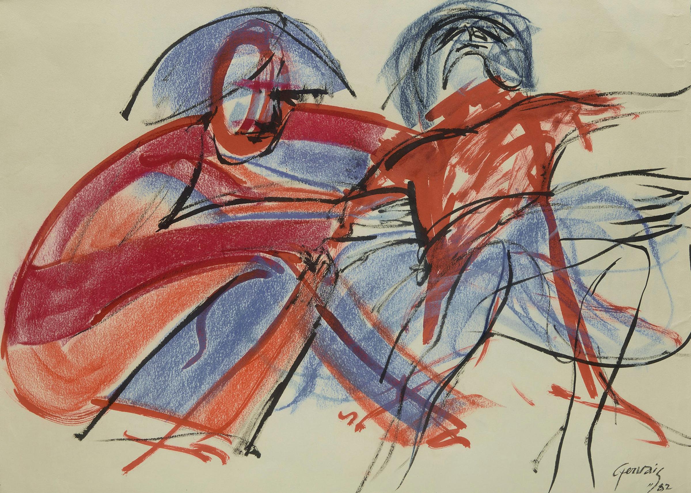 Lise Gervais (1933-1998) - Two Figures