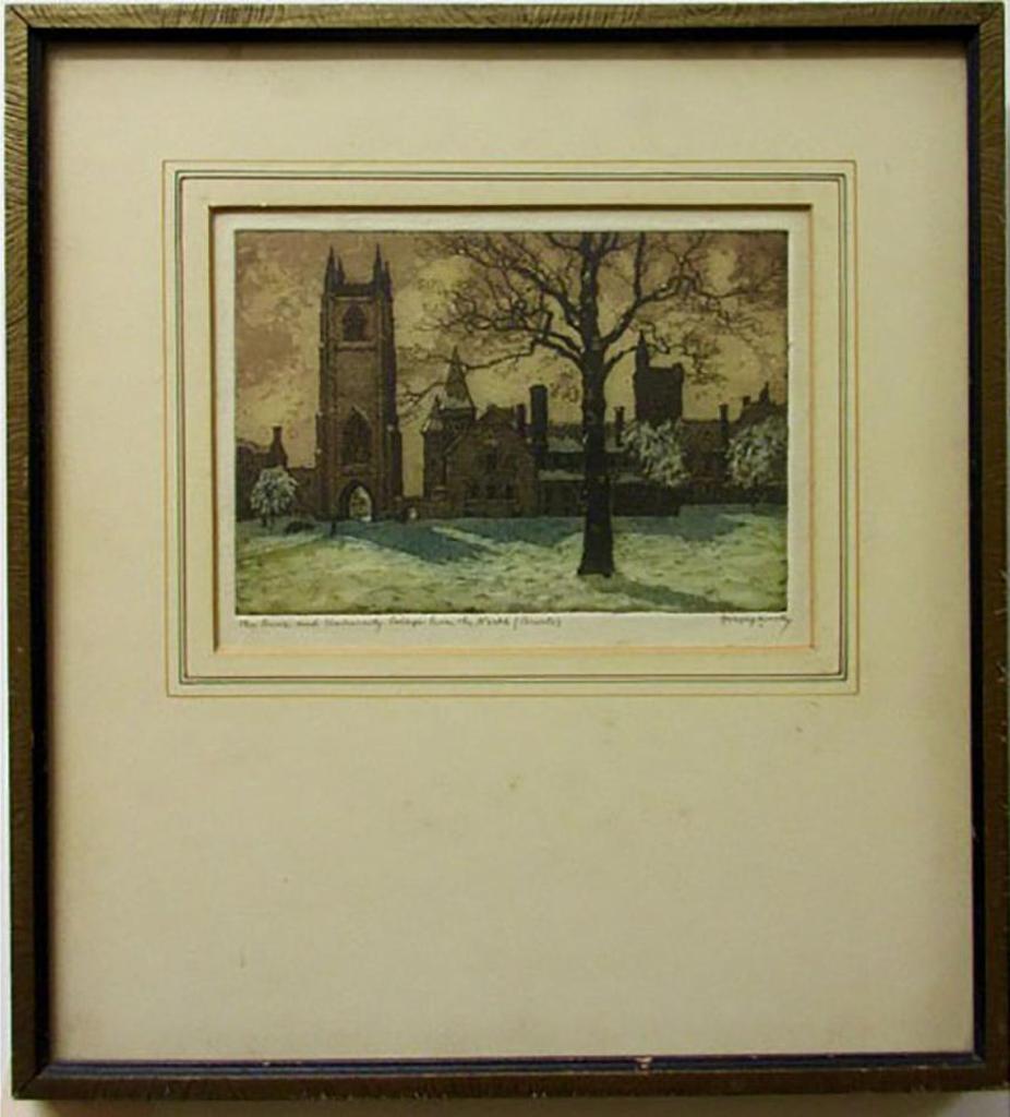 Nicholas Hornyansky (1896-1965) - The Tower And University College From The North (Toronto)