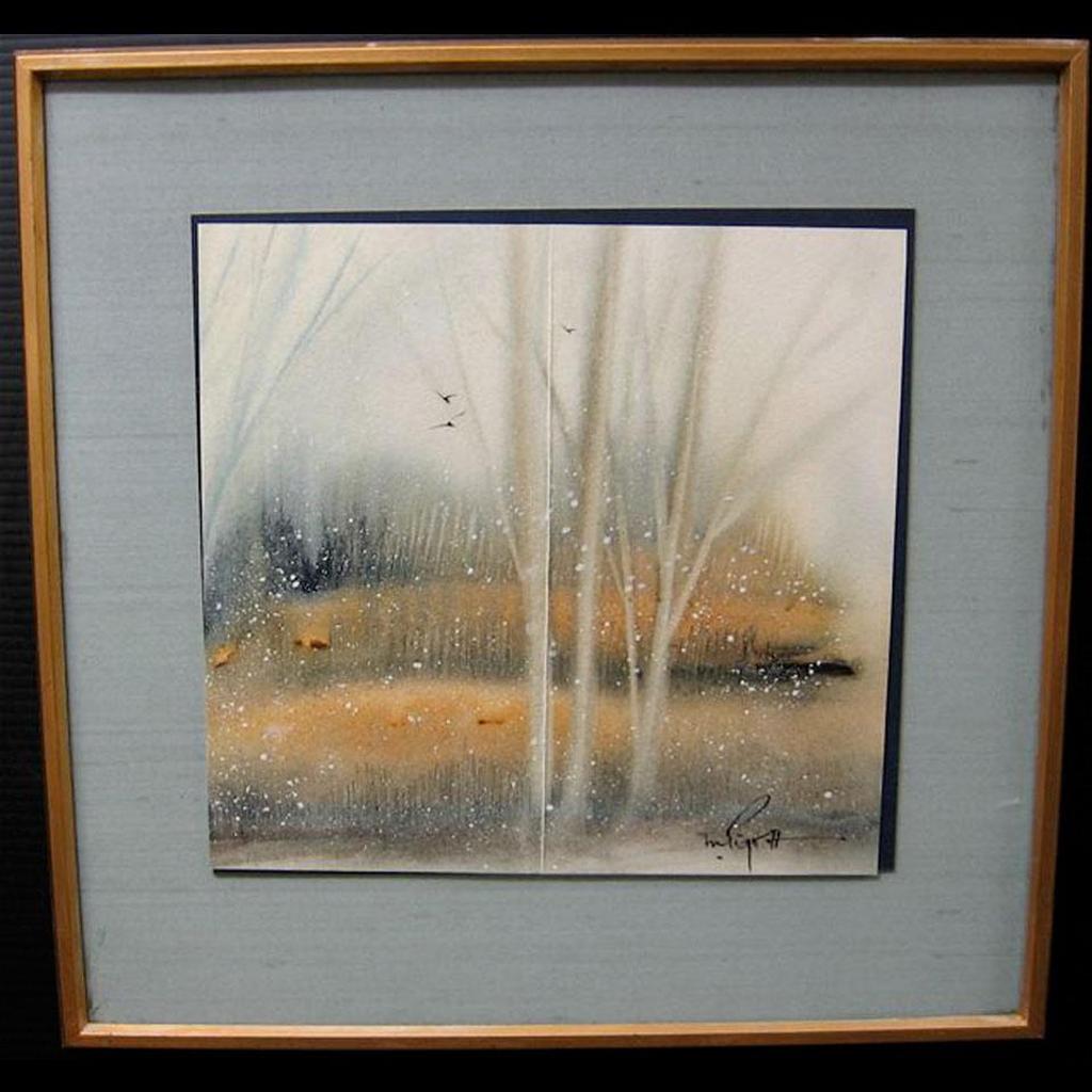 Marjorie Pigott (1904-1990) - Fall Landscape (Snowing)