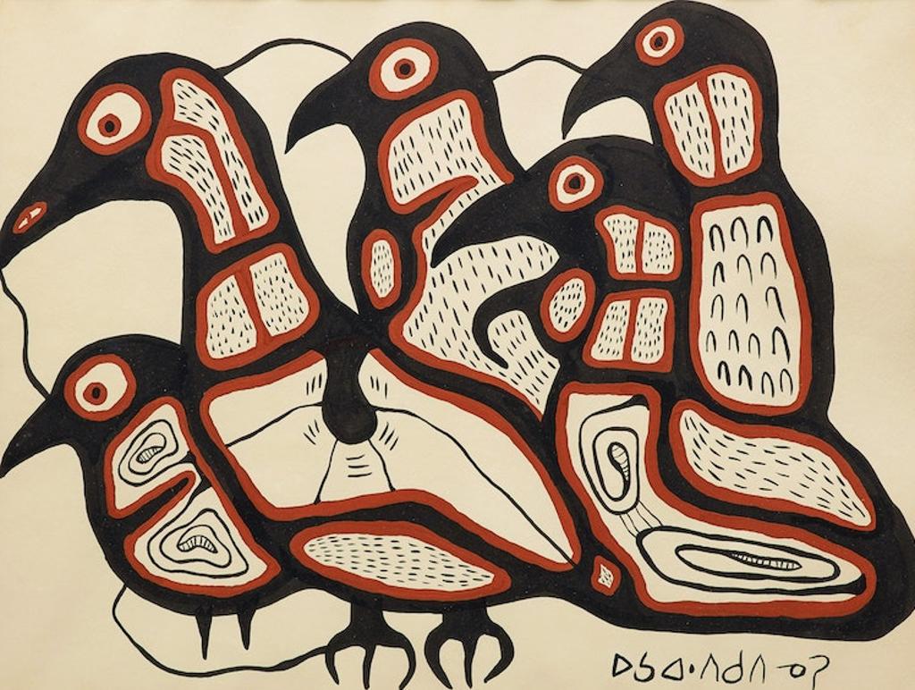 Norval H. Morrisseau (1931-2007) - Group of Loons