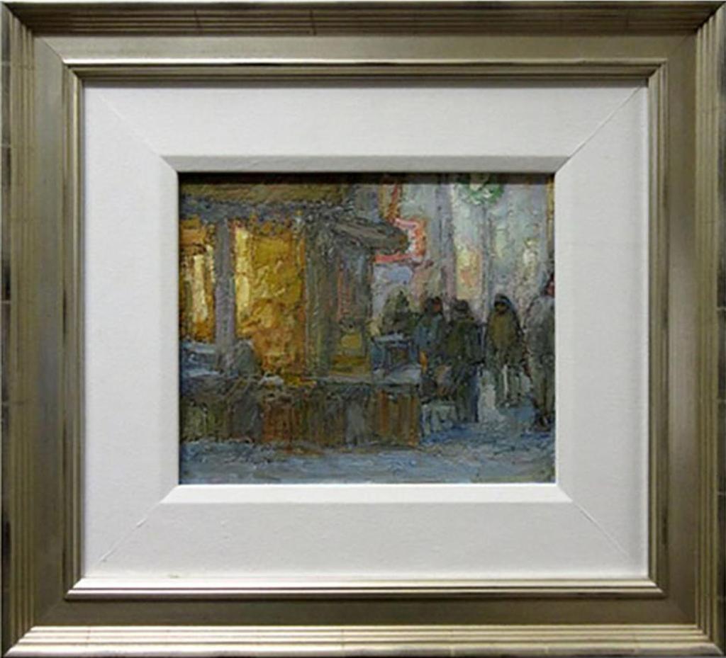 Donald Besco (1941) - Untitled (Evening In Kensington Market)