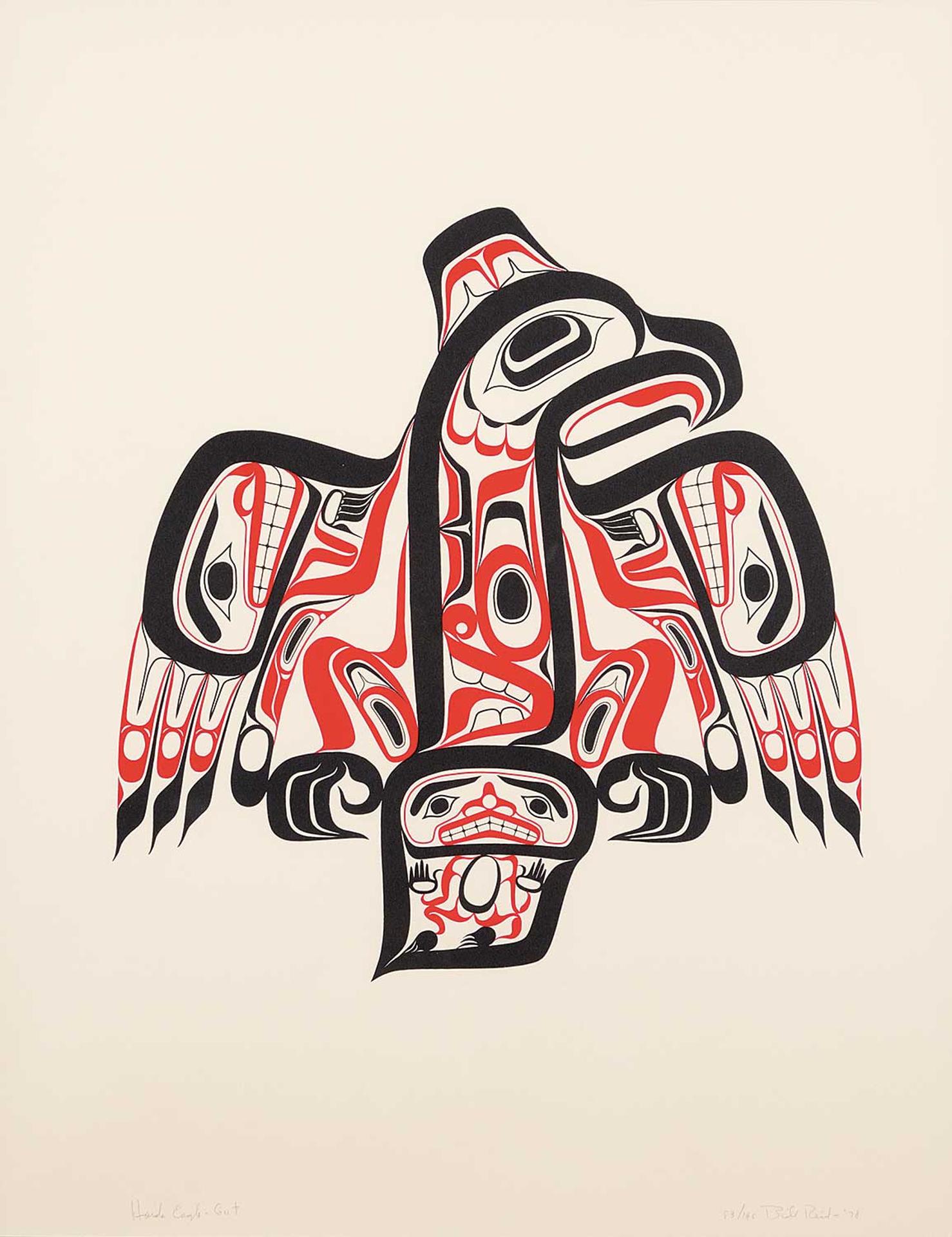 Bill (William) Ronald Reid (1920-1998) - Haida Eagle - Gut  #83/195