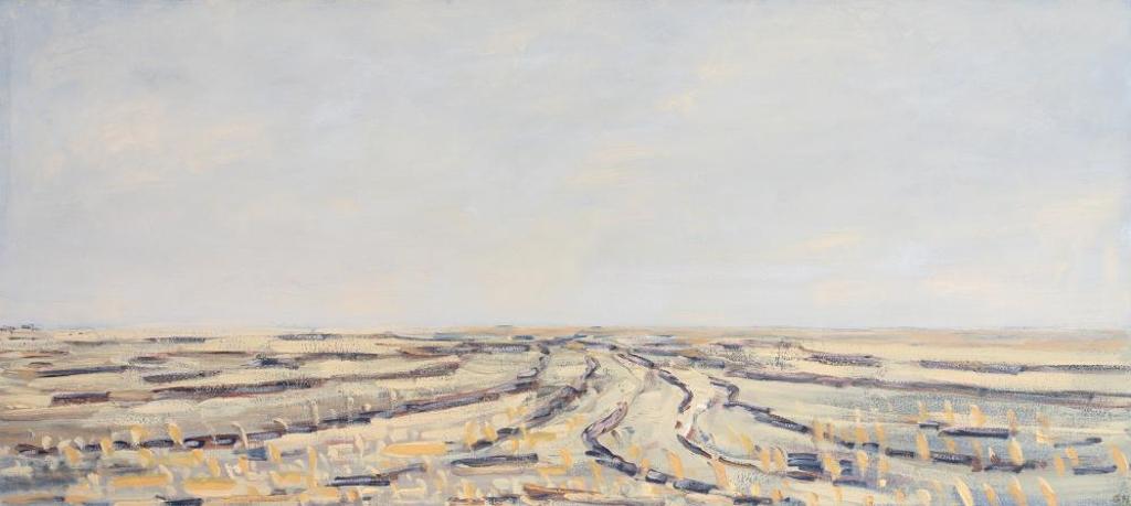 Greg Hardy (1950) - Walking - Flax Field, Spring Mist