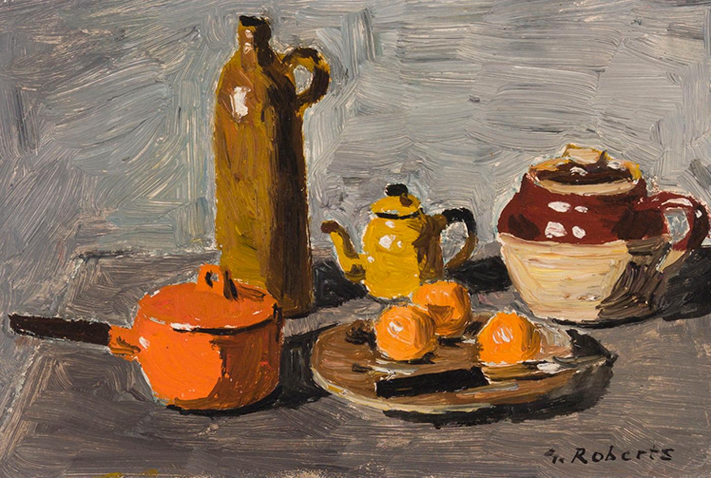 William Goodridge Roberts (1921-2001) - Still Life with Stone Bottle